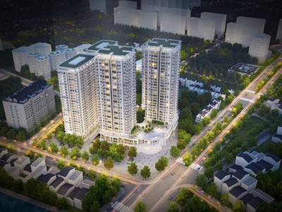  Tổng mặt bằng cảnh quan dự án.