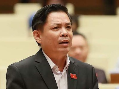 Bộ trưởng Giao thông Nguyễn Văn Thể trong một lần phát biểu trước Quốc hội. Ảnh: Ngọc Thắng