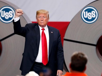 Tổng thống Mỹ Donald Trump cấm cửa Huawei, đẩy công ty Trung Quốc đến bờ vực khủng hoảng. Ảnh: PolitiFact.