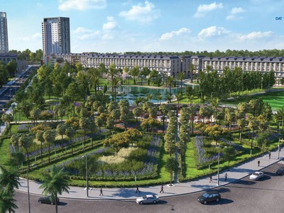 Tiện ích nội khu xanh ngát cũng là lợi thế tạo nên không gian nghỉ dưỡng cho Diamond Riverside