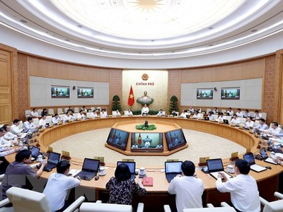 Phiên họp Chính phủ thường kỳ tháng 8 năm 2019. (Ảnh: Thống Nhất/TTXVN)