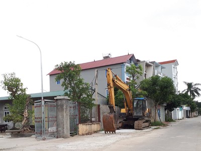 Đất ở trong dân thuộc các xã Hải Bối, Vĩnh Ngọc gần dự án thành phố thông minh không có để giao dịch. Ảnh: Kim Đức 