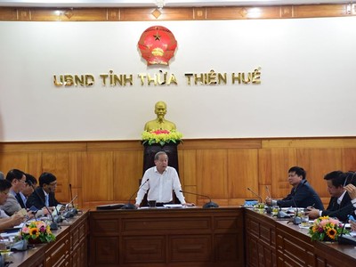 Chủ tịch UBND tỉnh Thừa Thiên Huế Phan Ngọc Thọ chủ trì cuộc họp Ban chỉ đạo tỉnh về phòng chống dịch bệnh viêm đường hô hấp cấp do chủng mới của virus Corona.