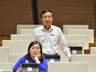 Đại biểu Bùi Văn Xuyền phát biểu tại phiên thảo luận.