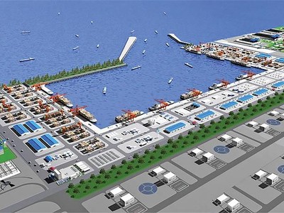 Với năng lực tiếp nhận tàu tải trọng 100.000 tấn, cảng quốc tế Mỹ Thủy sẽ góp phần quan trọng vào việc trung chuyển hàng hóa, thúc đẩy phát triển kinh tế - xã hội của địa phương và khu vực.