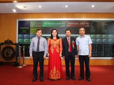 Bà Nguyễn Việt Loan, Chủ tịch Hội đồng quản trị Công ty (thứ hai từ trái sang)