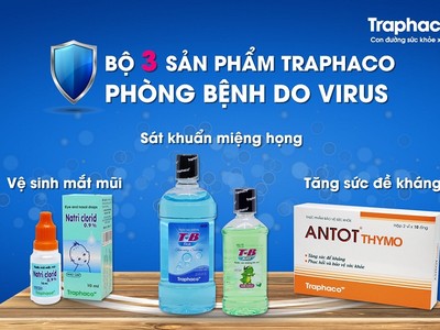 Bộ ba sản phẩm phòng dịch của Traphaco được đảm bảo không thiếu hàng
