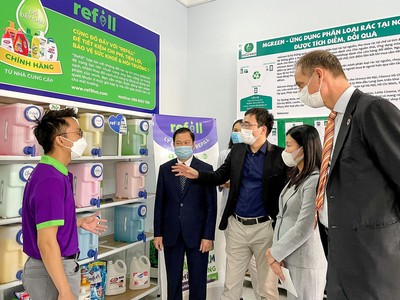 EPPIC Shop trưng bày các sản phẩm, dịch vụ sáng tạo nhằm giảm ô nhiễm rác thải nhựa.