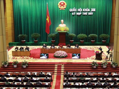  Kỳ họp thứ 7 Quốc hội khóa XIII bàn nhiều dự luật quan trọng. Ảnh: Đức Thanh (Báo Đầu tư)