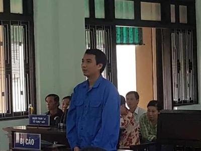 Bị cáo Phạm Văn Phong tại phiên tòa sơ thẩm