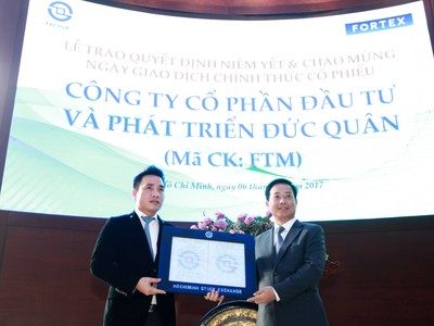 Cổ phiếu FTM của Fortex chính thức chào sàn Hose