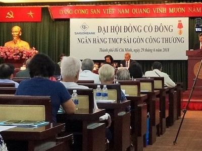 Đại hộ cổ đông Saigonbank: Mục tiêu lợi nhuận 150 tỷ đồng trong 2018 là thách thức đối với Ngân hàng