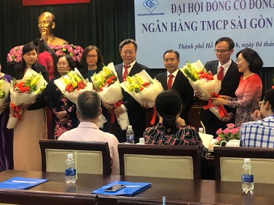 HĐQT nhiệm kỳ mới của Saigonbank ra mắt cổ đông