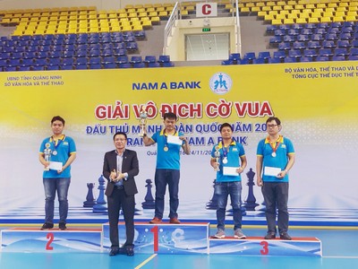 100 kỳ thủ tranh tài giải vô địch cờ vua đấu thủ mạnh toàn quốc năm 2019 cúp Nam A Bank