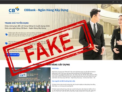 Website tuyển dụng giả mạo thương hiệu CB