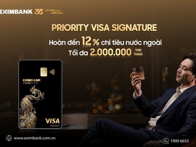Thẻ VISA Signature Eximbank không chỉ là công cụ tài chính, mà còn là biểu tượng của phong cách sống hiện đại và đẳng cấp.