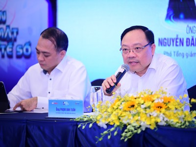 Ông Phạm Anh Tuấn - Vụ trưởng Vụ Thanh toán Ngân hàng Nhà nước (NHNN) tại buổi công bố chương trình Ngày không tiền mặt 2025.