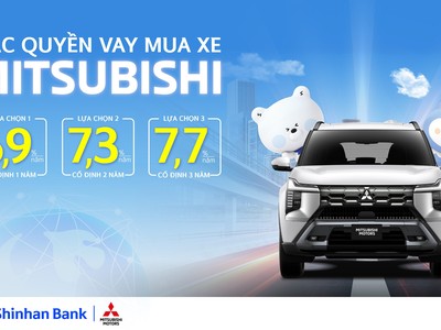 Ngân hàng Shinhan hợp tác Mitsubishi Motors Việt Nam cho vay mua xe ưu đãi độc quyền