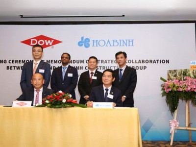 Hòa Bình và Dow Chemical ký kết hợp tác chiến lược xây dựng cơ sở hạ tầng