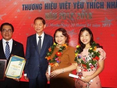Khang Điền nhận giải thưởng Thương hiệu Việt được yêu thích nhất năm 2017