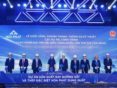 Hòa Phát (HPG) khởi công Nhà máy sản xuất ray cao tốc và thép đặc biệt, sẵn sàng cung cấp vào các dự án trọng điểm