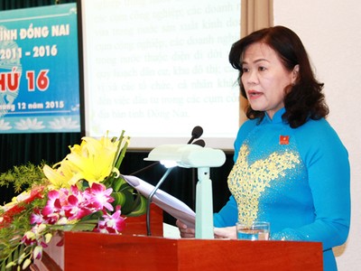 Bà Nguyễn Hòa Hiệp - tân Phó chủ tịch UBND tỉnh Đồng Nai