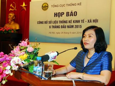 Bà Lê Thị Minh Thủy, Vụ trưởng Vụ Thống kê thương mại và dịch vụ (Tổng cục Thống kê)