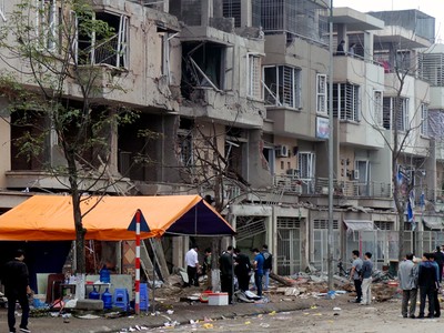 Vật phát nổ ở Khu đô thị Văn Phú có thể là khoang chiến đấu từ một tên lửa