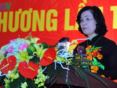 Bà Bùi Thị Thanh, Phó Chủ tịch Ủy ban Trung ương MTTQ Việt Nam