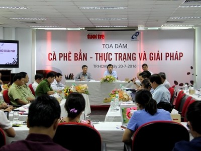 Toàn cảnh tọa đàm "Cà phê bẩn - Thực trạng và giải pháp" hôm 20/7 ở TP.Hồ Chí Minh