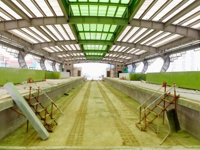 Những hình ảnh đầu tiên về nhà ga đường sắt trên cao ở Hà Nội