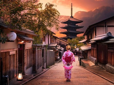 Nét cổ kính xen giữa cuộc sống hiện đại ở Nhật Bản