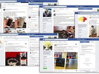 Nhộn nhịp chợ trên mạng Facebook.  