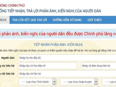 Chính phủ muốn nghe người dân góp ý.
