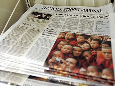 Bản in của WSJ có mặt tại châu Á từ năm 1976 và 1983 tại châu Âu. Ảnh: FT