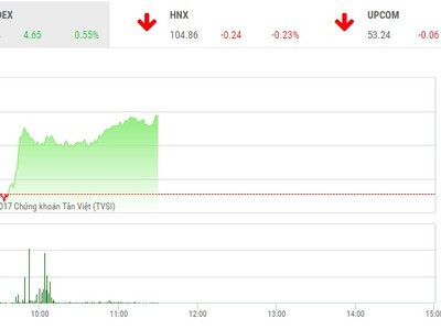 Phiên sáng 7/11: Nhóm dầu khí khởi sắc, VN-Index lên đỉnh mới