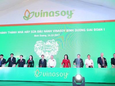 Lễ khánh thành giai đoạn 1 nhà máy Vinasoy Binh Dương.