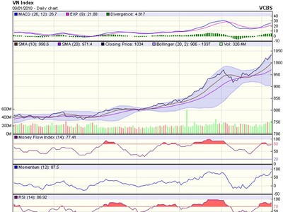 Biểu đồ kỹ thuật VN-Index. Nguồn: VCBS.