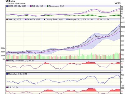 Biểu đồ kỹ thuật VN-Index. Nguồn: VCBS.