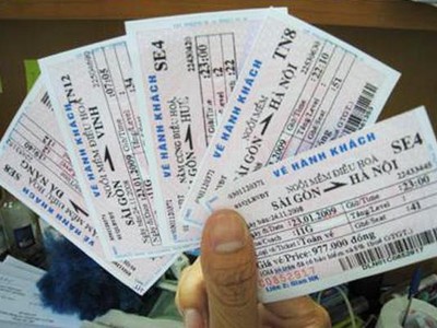 Vé tàu Tết giả bán tràn lan trên mạng