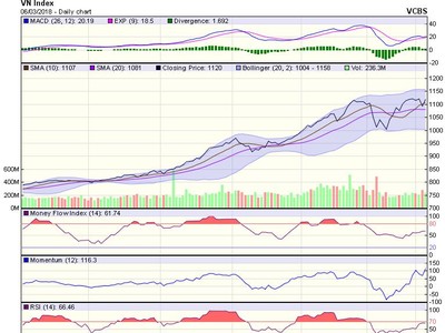 Biểu đồ kỹ thuật VN-Index. Nguồn: VCBS.