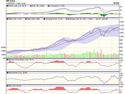 Biểu đồ kỹ thuật VN-Index. Nguồn: VCBS.
