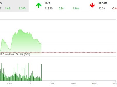 Phiên sáng 4/5: Nhà đầu tư dè dặt xuống tiền