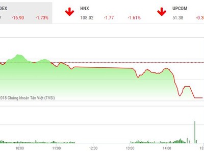 Phiên chiều 15/8: Thị trường bất ngờ lao dốc, nhà đầu tư không kịp trở tay