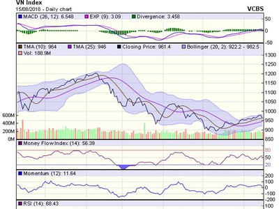 Biểu đồ kỹ thuật VN-Index. Nguồn: VCBS.