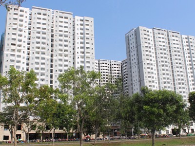 Một dự án nhà ở xã hội do doanh nghiệp tư nhân làm chủ đầu tư tại vùng ven khu Nam TP HCM. Ảnh: Hà Thanh