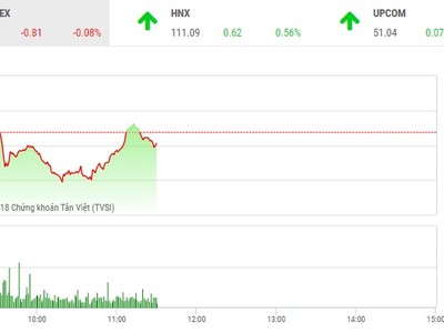Phiên sáng 6/9: Nhà đầu tư thận trọng, VN-Index tiếp tục điều chỉnh