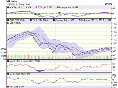 Biểu đồ kỹ thuật VN-Index. Nguồn: VCBS.