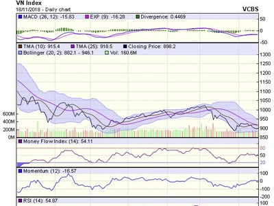 Biểu đồ kỹ thuật VN-Index. Nguồn: VCBS.