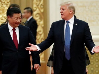 Chủ tịch Trung Quốc - Tập Cận Bình và Tổng thống Mỹ - Donald Trump. Ảnh: Reuters.